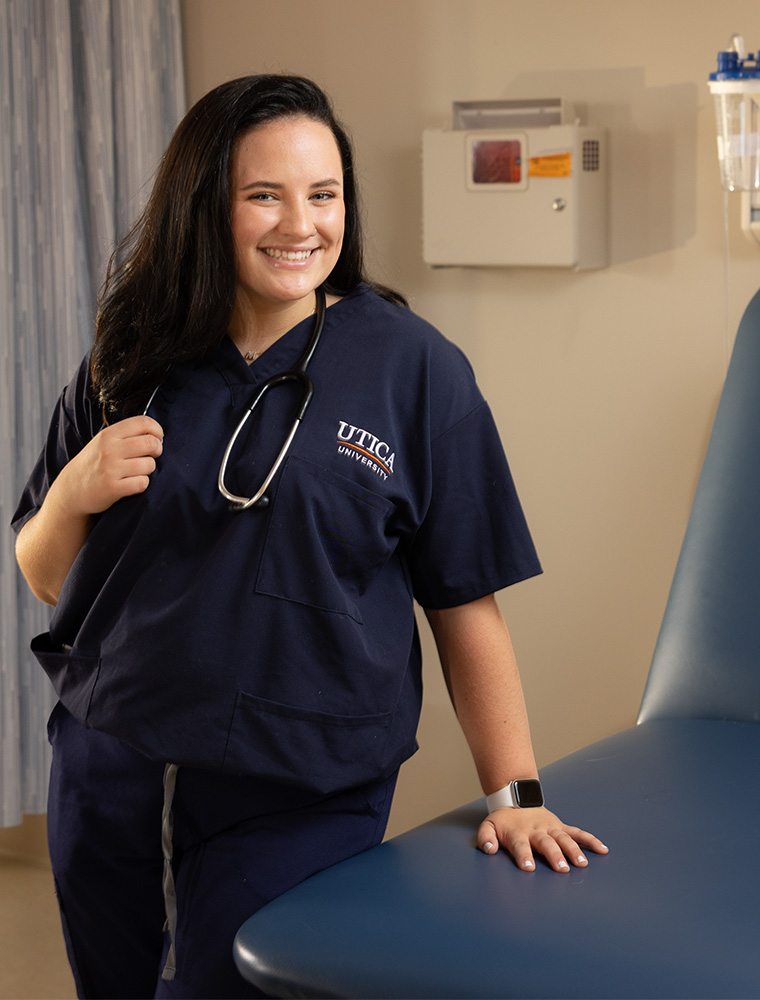 utica nursing student smiling