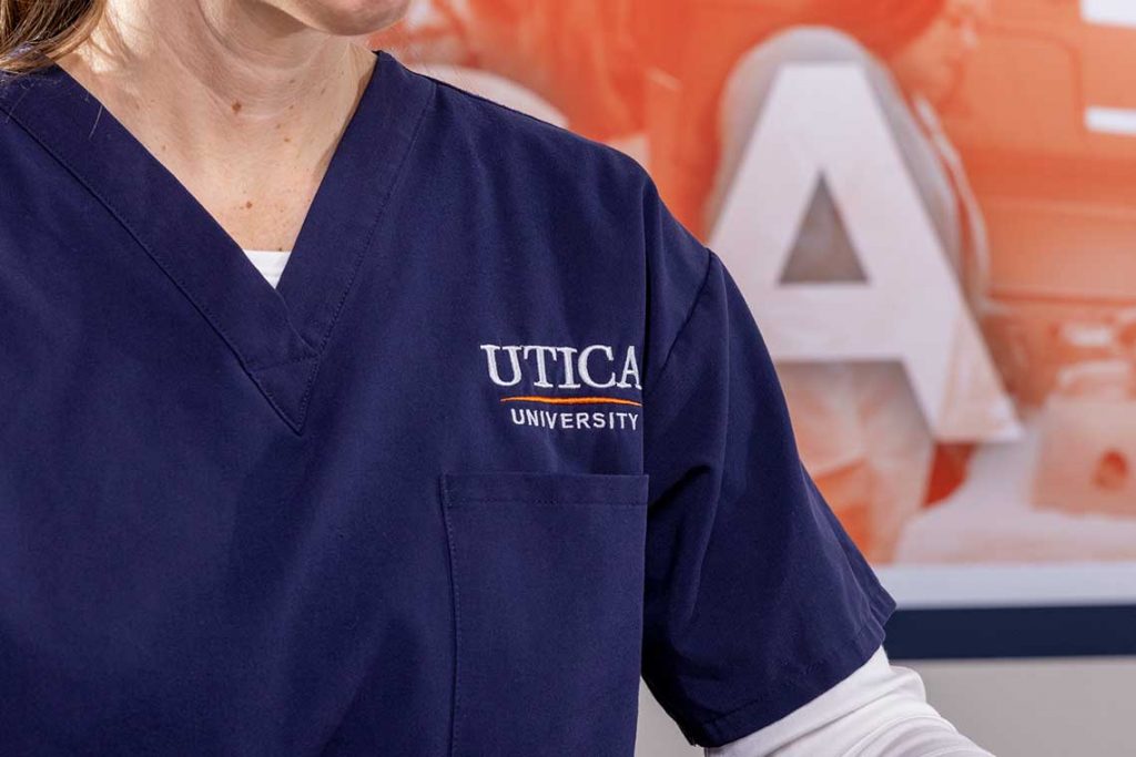 Utica University nursing student