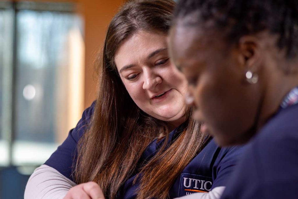 nursing students studying